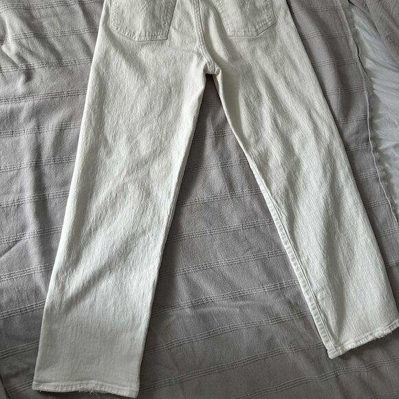 Levi’s Premium Ribcage Straight Ankle Off White Non-Stretch Button-Fly – US 27 - Picture 11 of 12